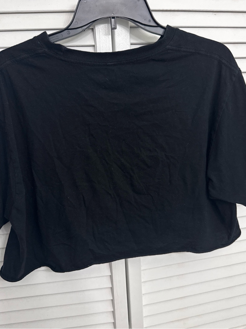 Black Floral Moon Graphic Crop Tee - Picture 2 of 2